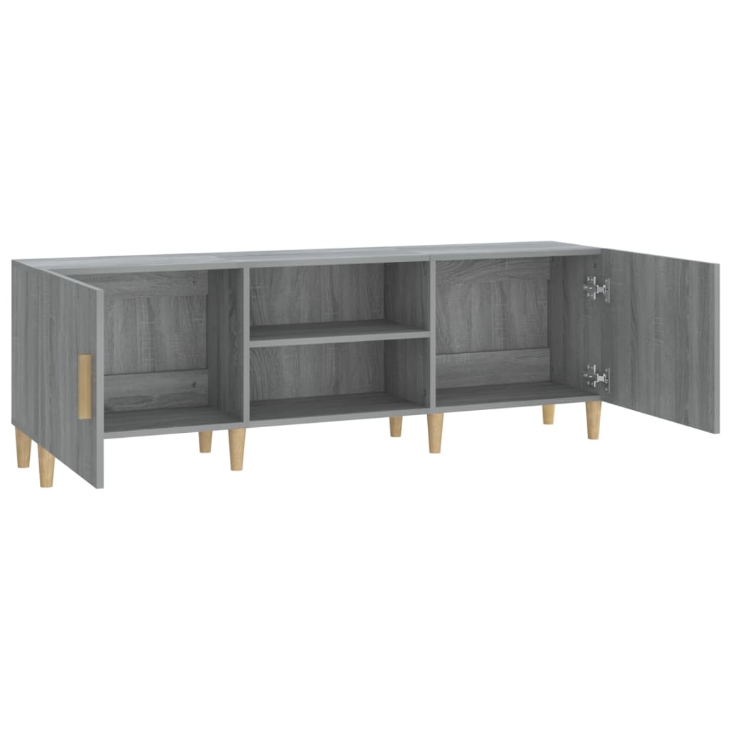 Meuble TV Sonoma gris 150x30x50 cm Bois d'ingénierie - XIOS