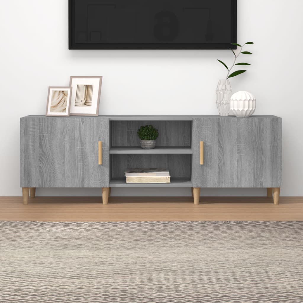 Meuble TV Sonoma gris 150x30x50 cm Bois d'ingénierie - XIOS