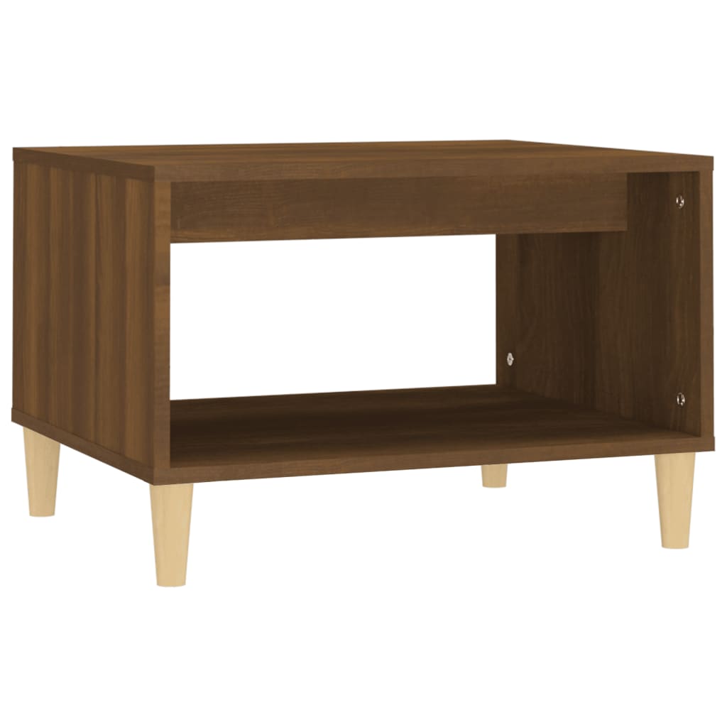 Table basse Chêne marron 60x50x40 cm Bois d'ingénierie - XIOS
