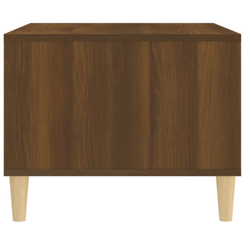 Table basse Chêne marron 60x50x40 cm Bois d'ingénierie - XIOS