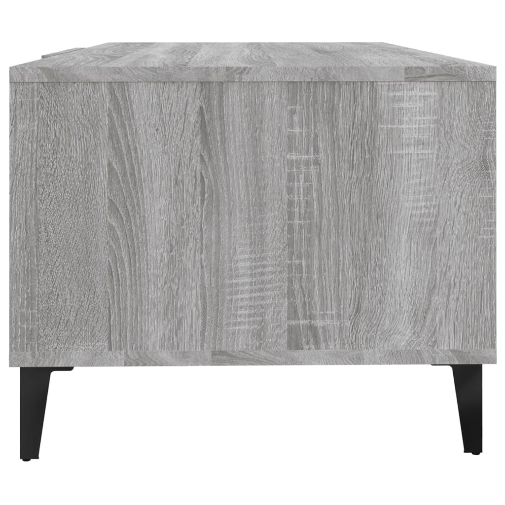 Table basse sonoma gris 102x50x40 cm bois d'ingénierie - XIOS
