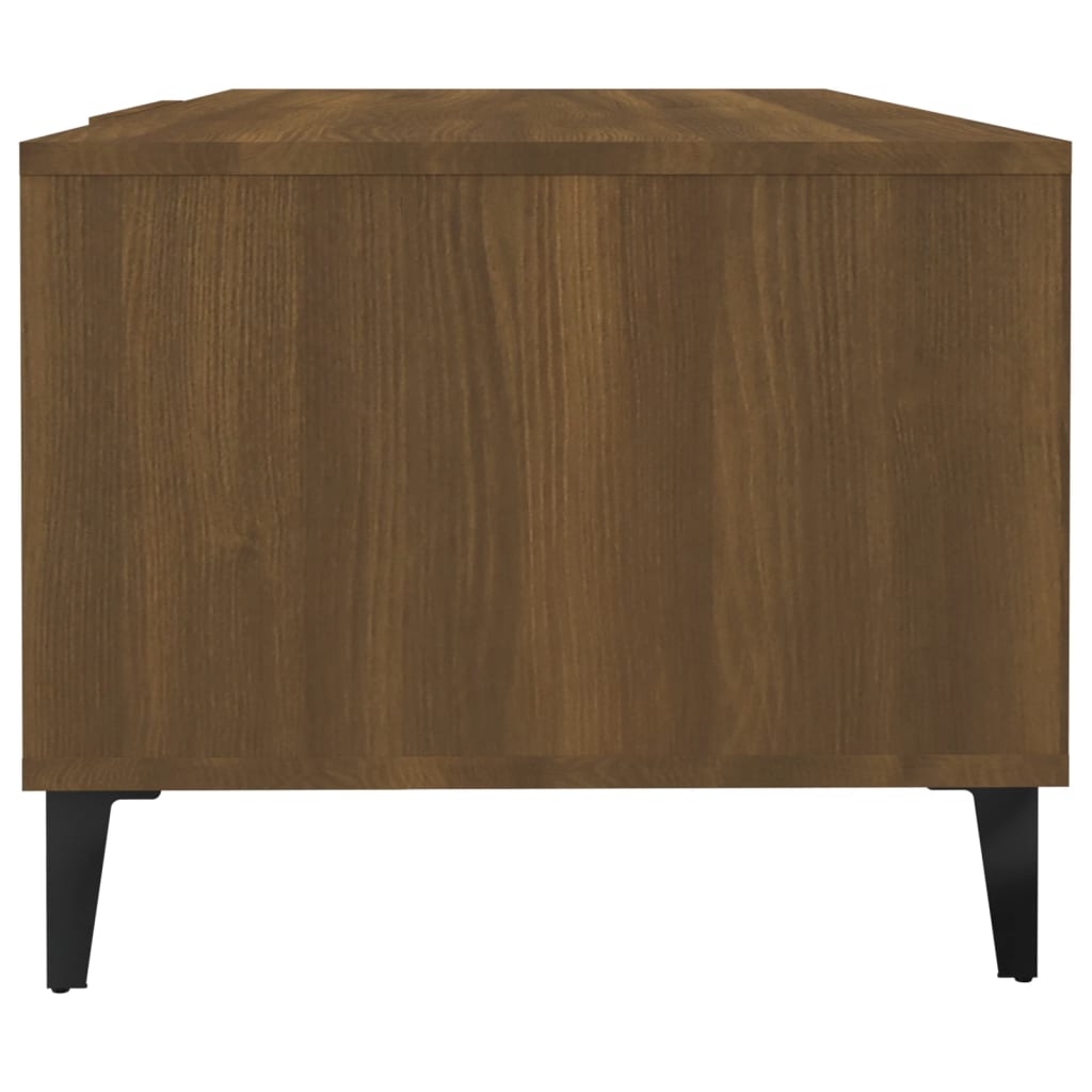 Table basse Chêne marron 102x50x40 cm Bois d'ingénierie - XIOS
