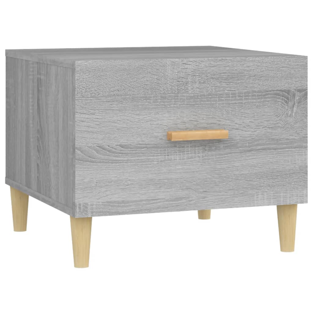 Table basse Sonoma gris 50x50x40 cm Bois d'ingénierie - XIOS
