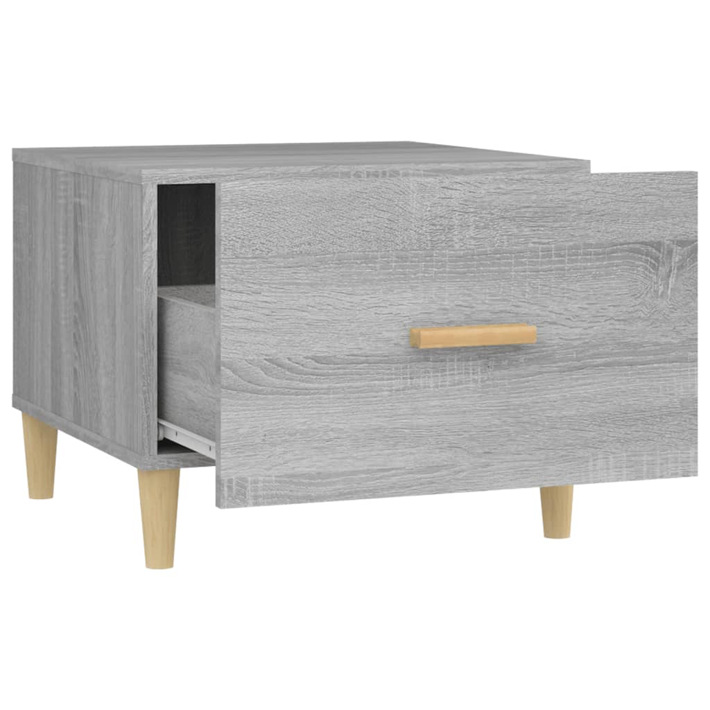 Table basse Sonoma gris 50x50x40 cm Bois d'ingénierie - XIOS
