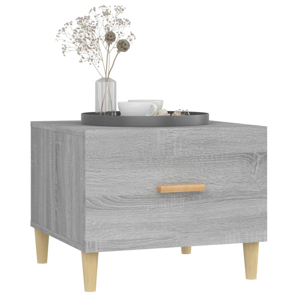 Tables basses 2 pcs sonoma gris 50x50x40 cm bois d'ingénierie - XIOS