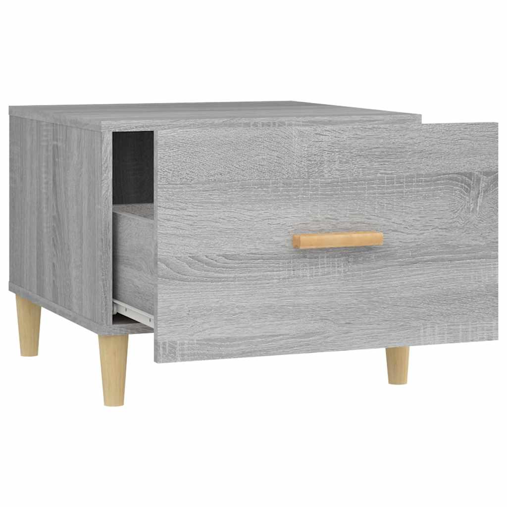 Tables basses 2 pcs sonoma gris 50x50x40 cm bois d'ingénierie - XIOS