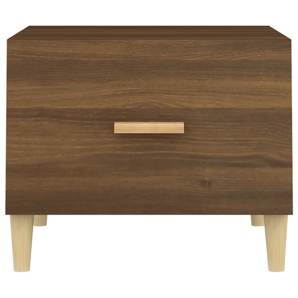 Table basse Chêne marron 50x50x40 cm Bois d'ingénierie - XIOS