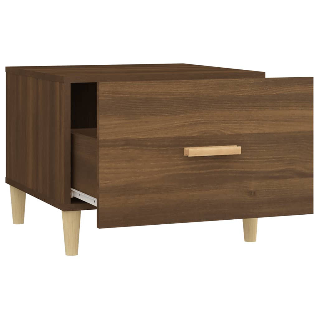 Tables basses 2 pcs chêne marron 50x50x40 cm bois d'ingénierie - XIOS