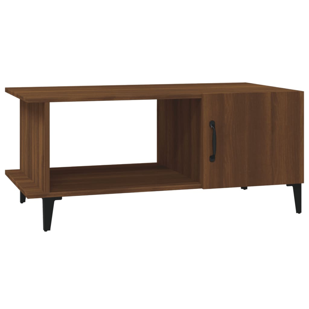 Table basse Chêne marron 90x50x40 cm Bois d'ingénierie - XIOS