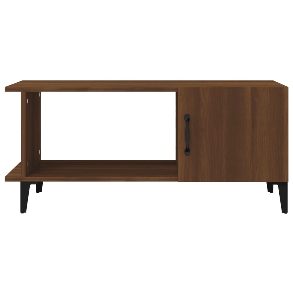 Table basse Chêne marron 90x50x40 cm Bois d'ingénierie - XIOS