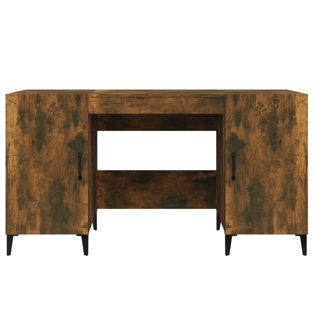Bureau Chêne fumé 140x50x75 cm Bois d'ingénierie - XIOS
