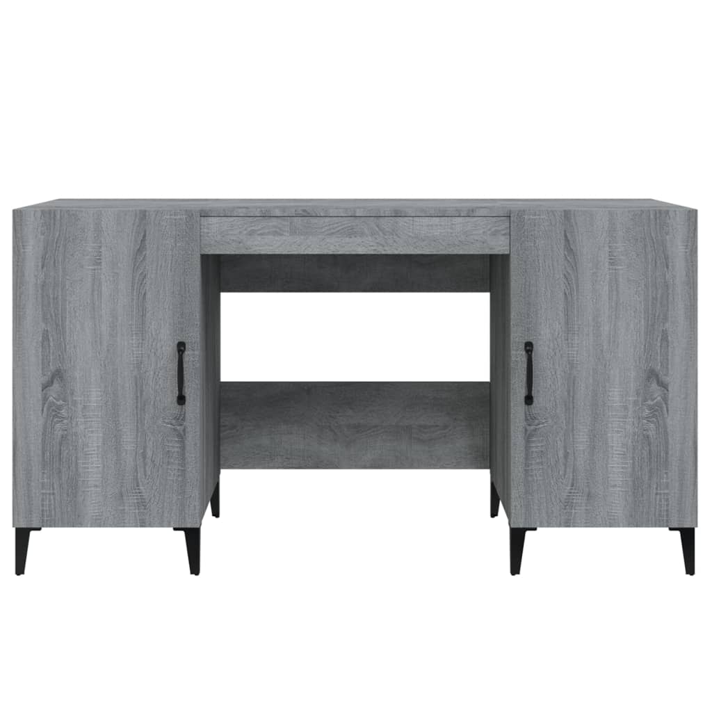 Bureau Sonoma gris 140x50x75 cm Bois d'ingénierie - XIOS