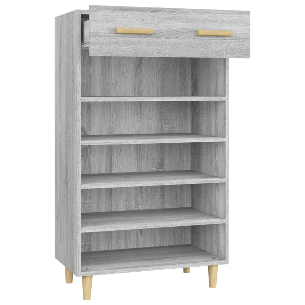 Armoire à chaussures Sonoma gris 60x35x105 cm Bois d'ingénierie - XIOS