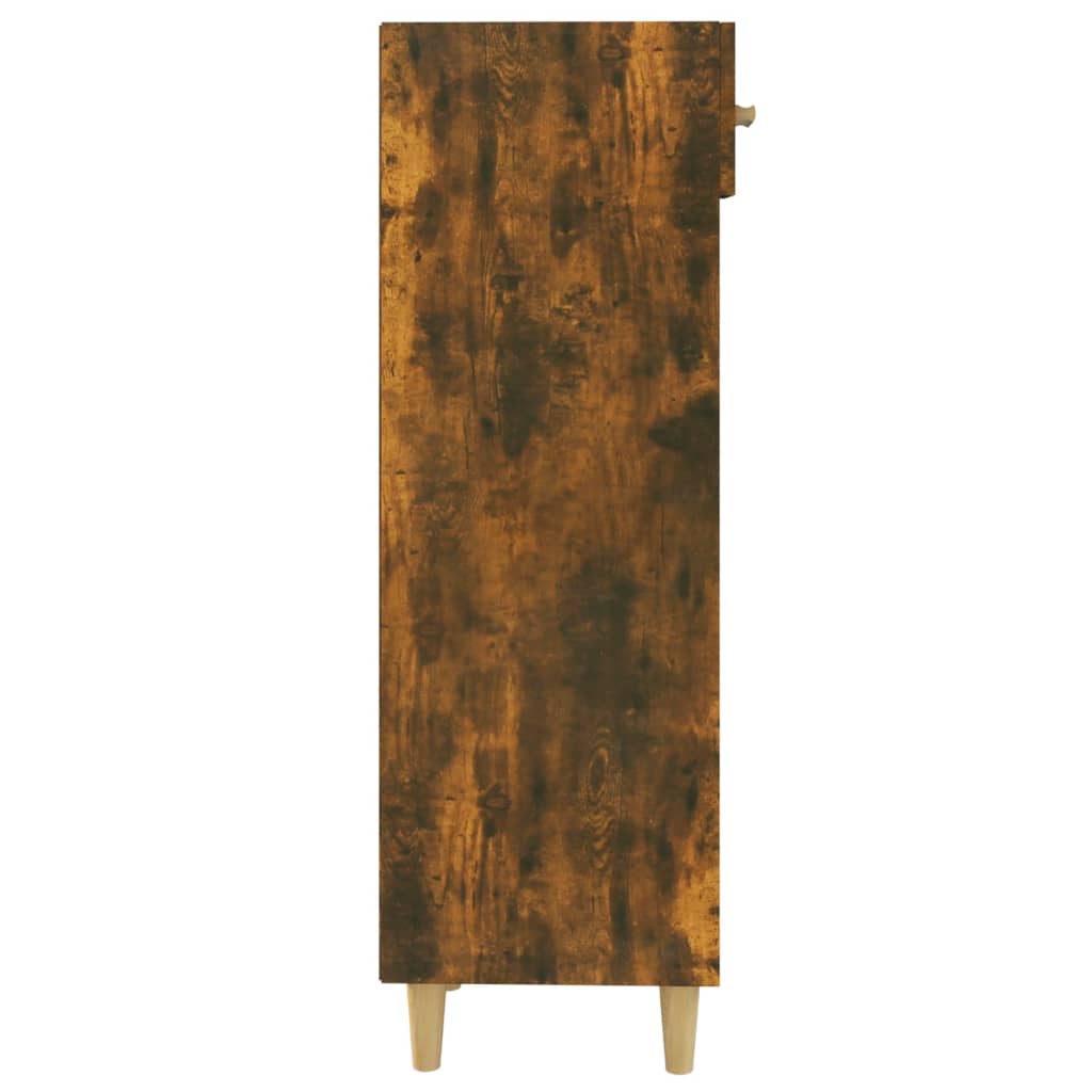 Meuble à chaussures Chêne fumé 30x35x105 cm Bois d'ingénierie - XIOS
