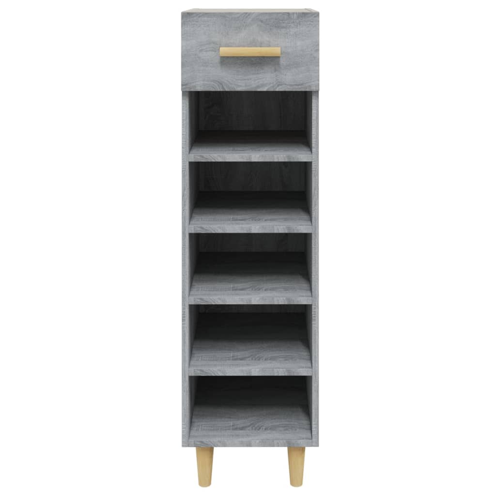 Meuble à chaussures Sonoma gris 30x35x105 cm Bois d'ingénierie - XIOS