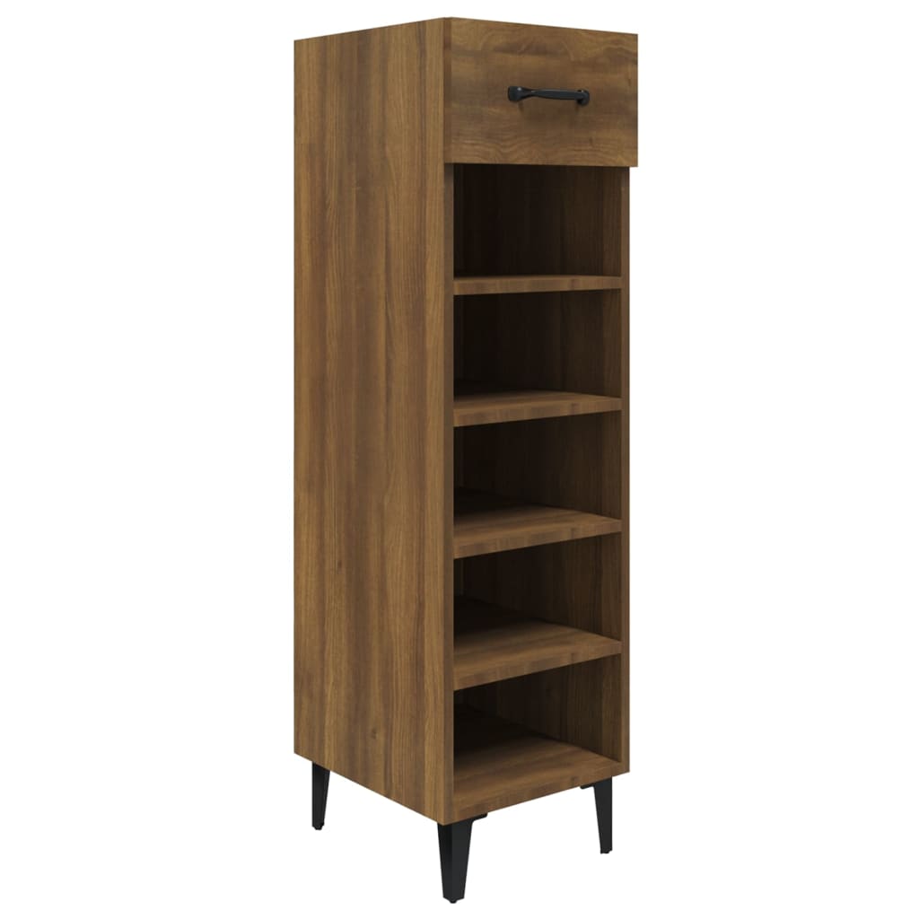 Meuble à chaussures Chêne marron 30x35x105 cm Bois d'ingénierie - XIOS