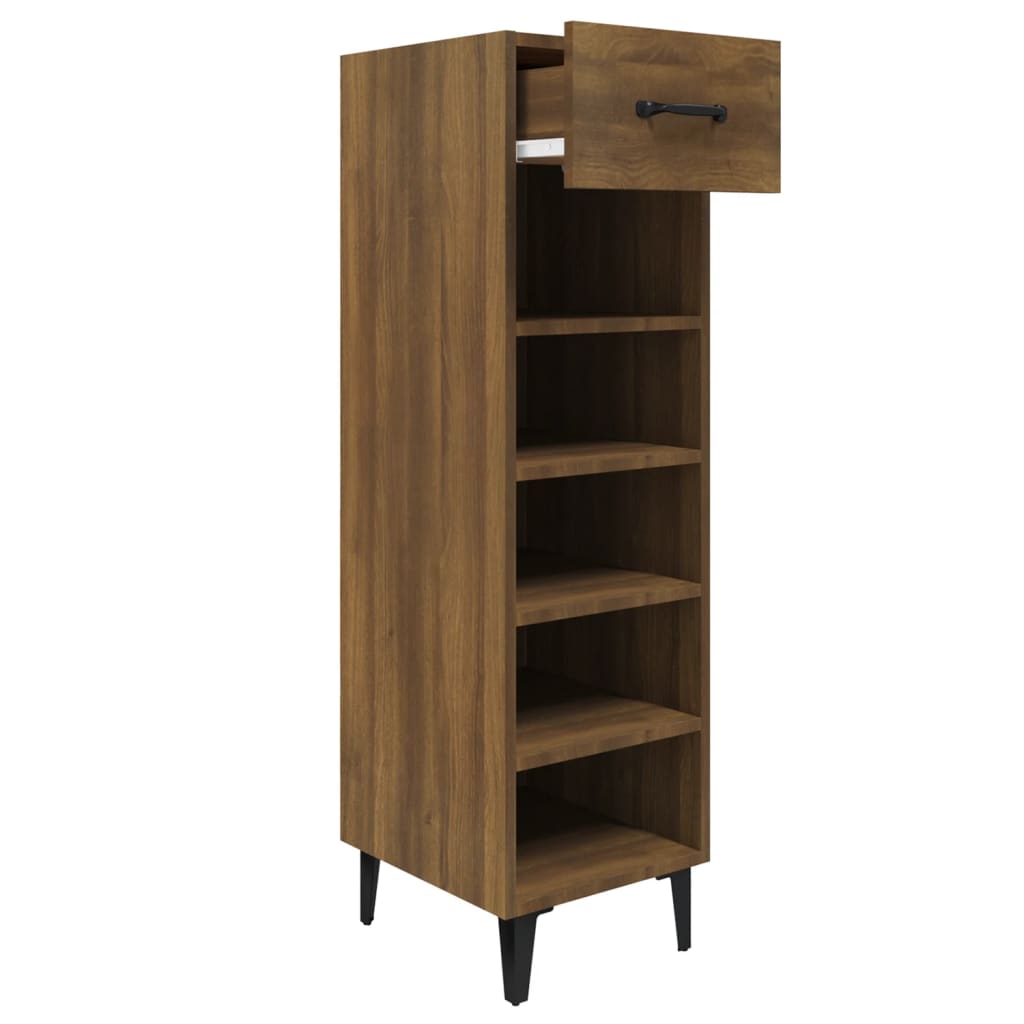 Meuble à chaussures Chêne marron 30x35x105 cm Bois d'ingénierie - XIOS