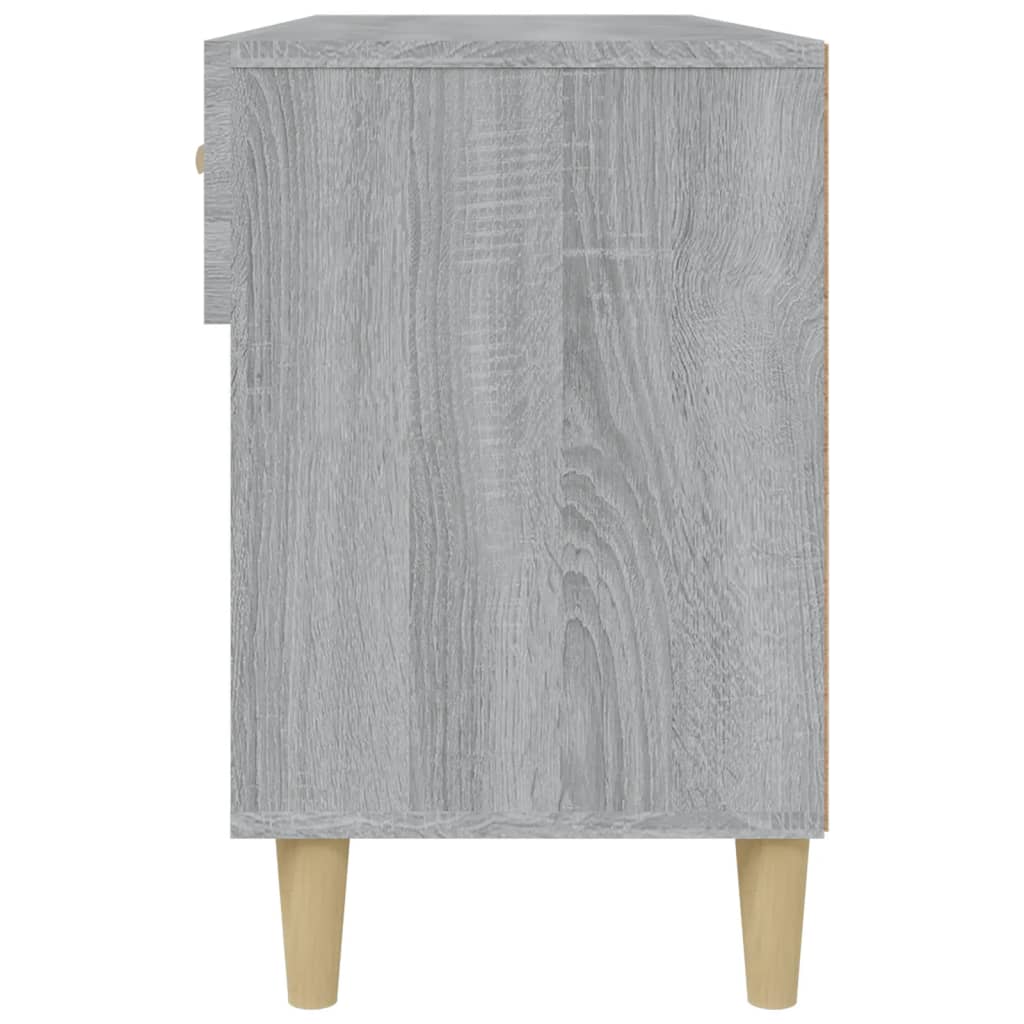 Meuble à chaussures Sonoma gris 102x35x55 cm Bois d'ingénierie - XIOS