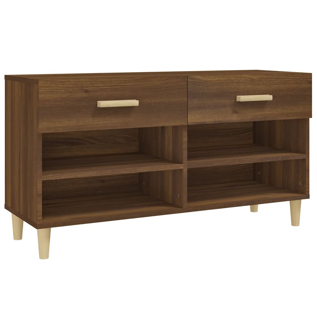 Meuble à chaussures Chêne marron 102x35x55 cm Bois d'ingénierie - XIOS