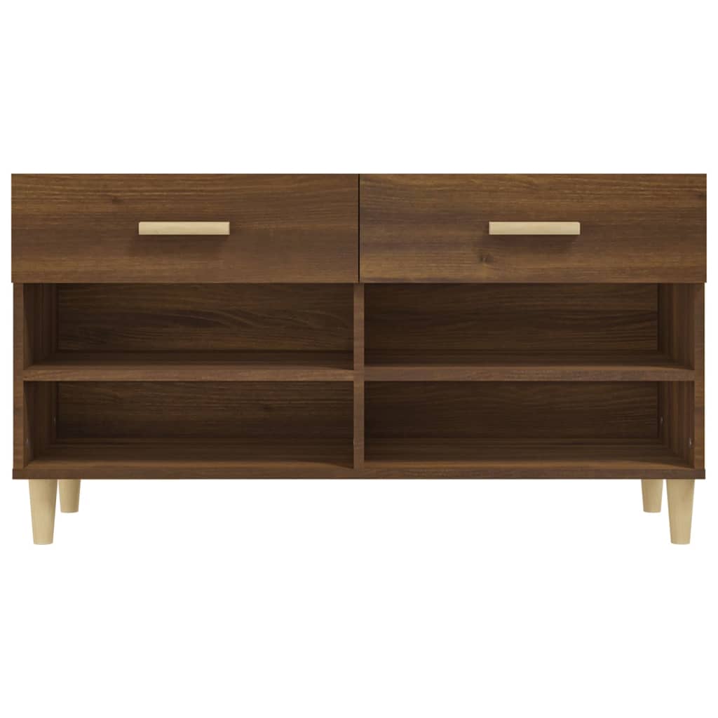 Meuble à chaussures Chêne marron 102x35x55 cm Bois d'ingénierie - XIOS