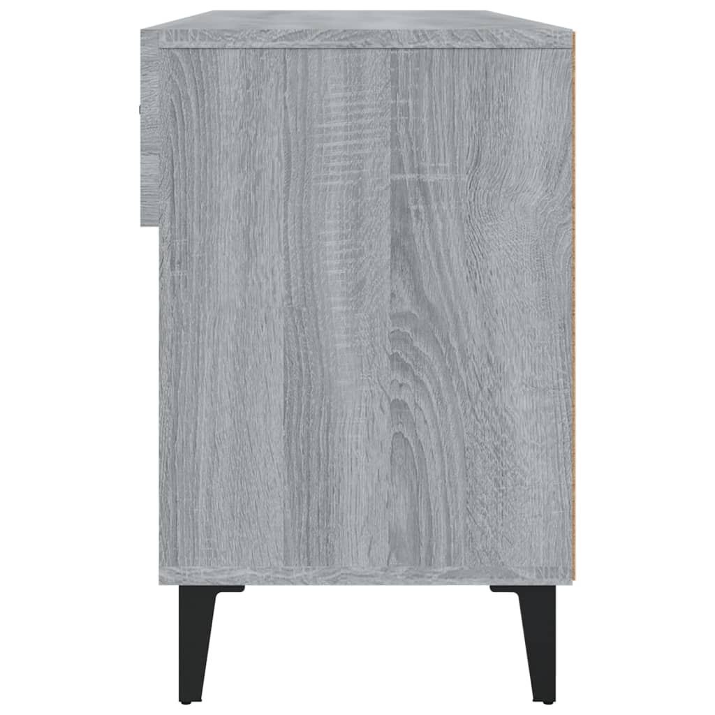 Meuble à chaussures Sonoma gris 102x35x55 cm Bois d'ingénierie - XIOS