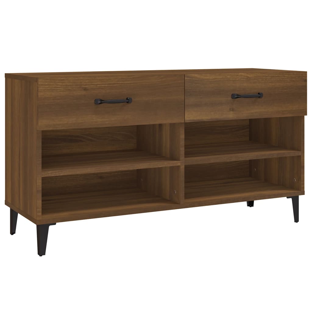 Meuble à chaussures Chêne marron 102x35x55 cm Bois d'ingénierie - XIOS