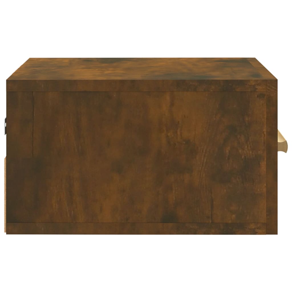 Tables de chevet murales 2 pcs chêne fumé 35x35x20 cm - XIOS