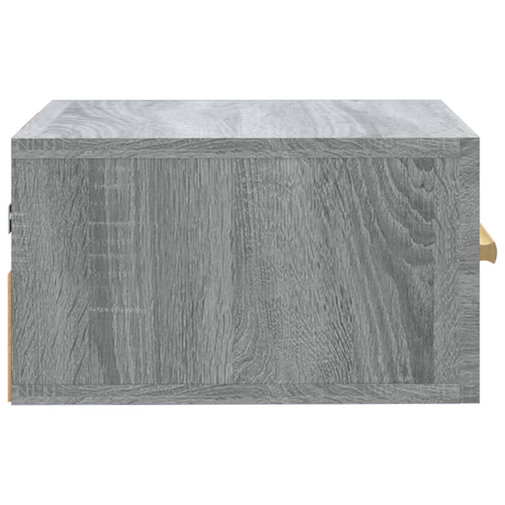 Tables de chevet murales 2 pcs sonoma gris 35x35x20 cm - XIOS