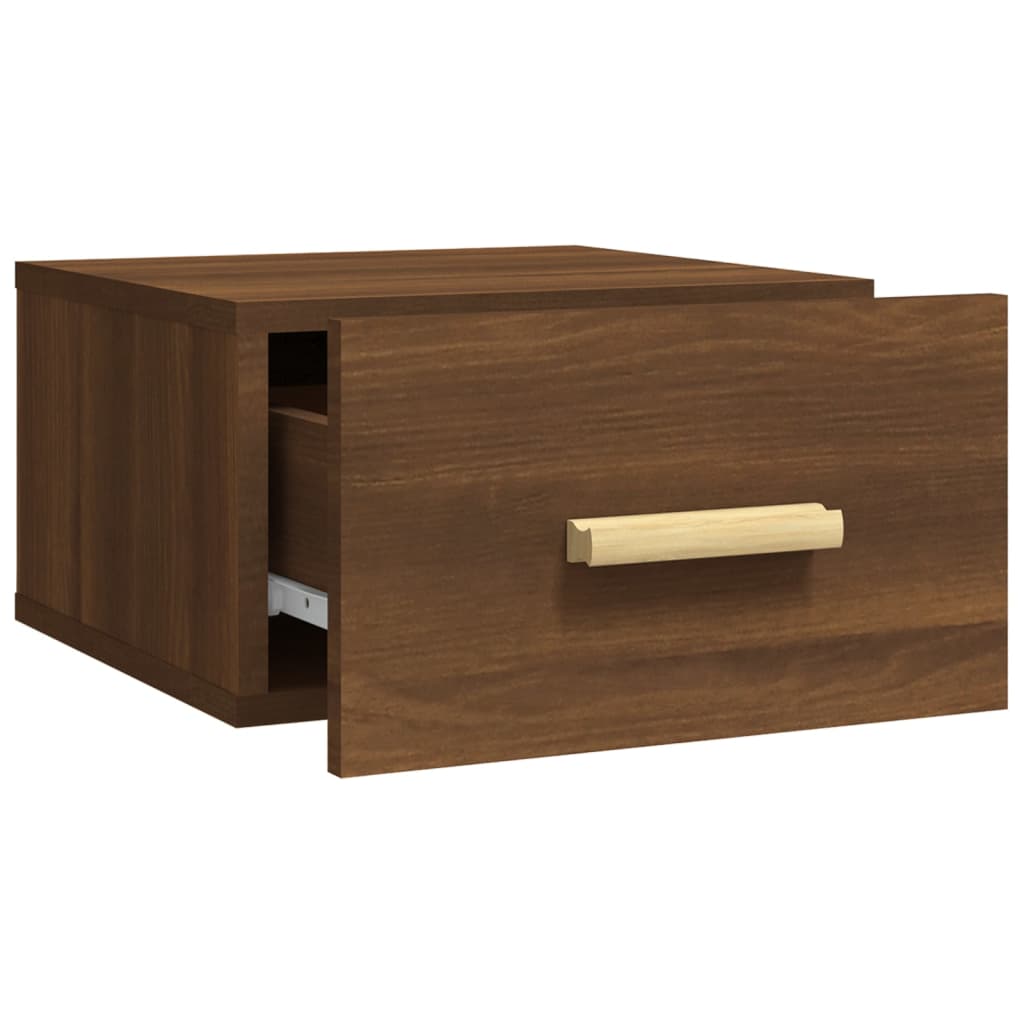 Tables de chevet murales 2 pcs chêne marron 35x35x20 cm - XIOS