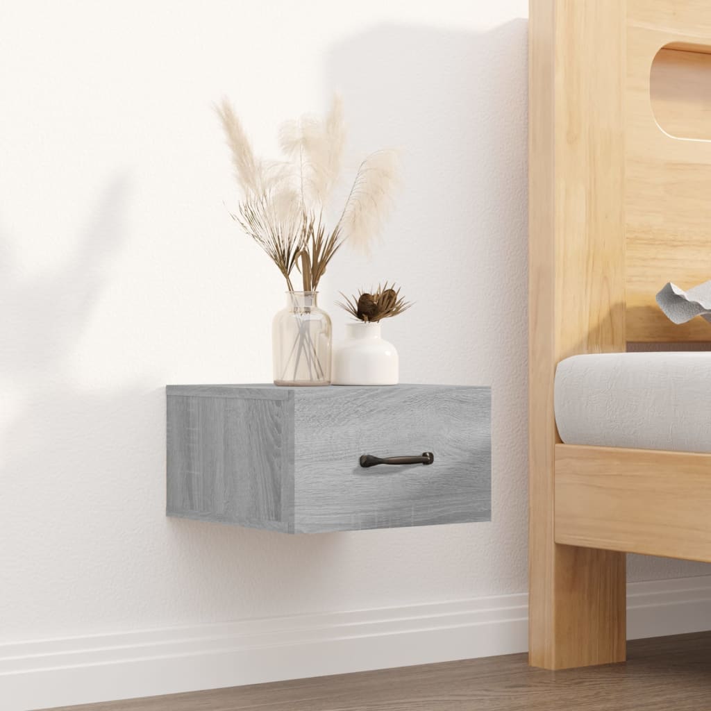 Tables de chevet murales 2 pcs Sonoma gris 35x35x20 cm - XIOS