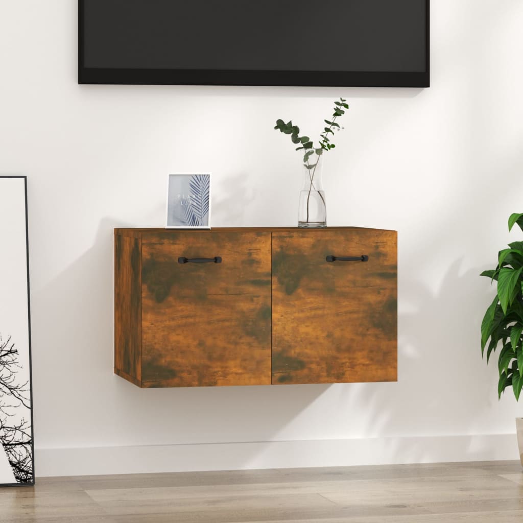 Armoire murale Chêne fumé 60x36,5x35 cm Bois d'ingénierie - XIOS
