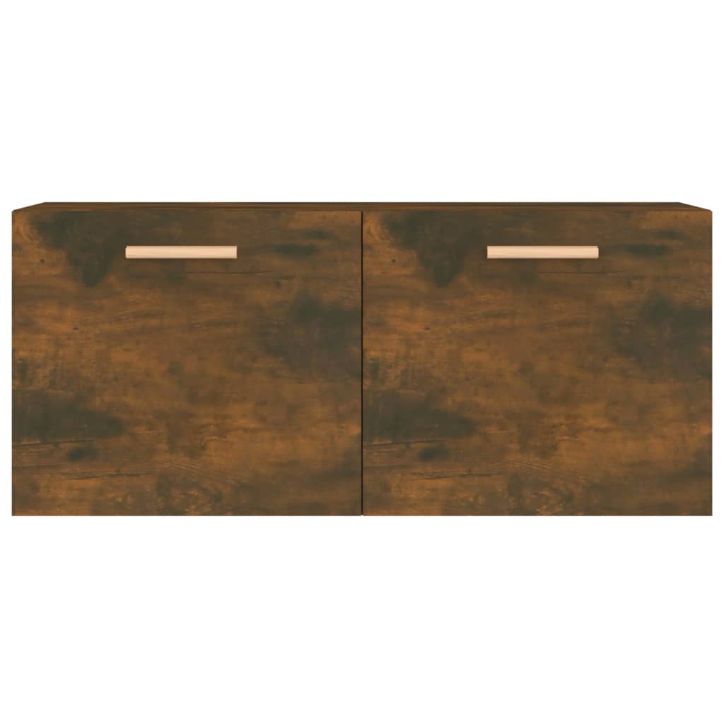Armoire murale Chêne fumé 80x35x36,5 cm Bois d'ingénierie - XIOS
