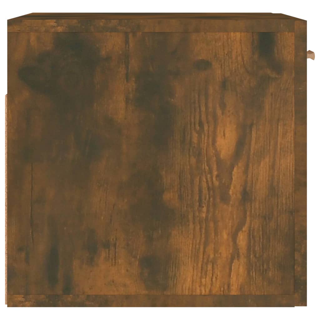 Armoire murale Chêne fumé 80x35x36,5 cm Bois d'ingénierie - XIOS