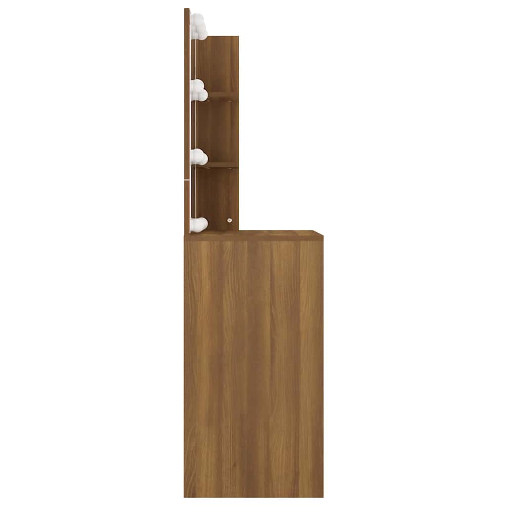 Coiffeuse avec LED Chêne marron 60x40x140 cm - XIOS
