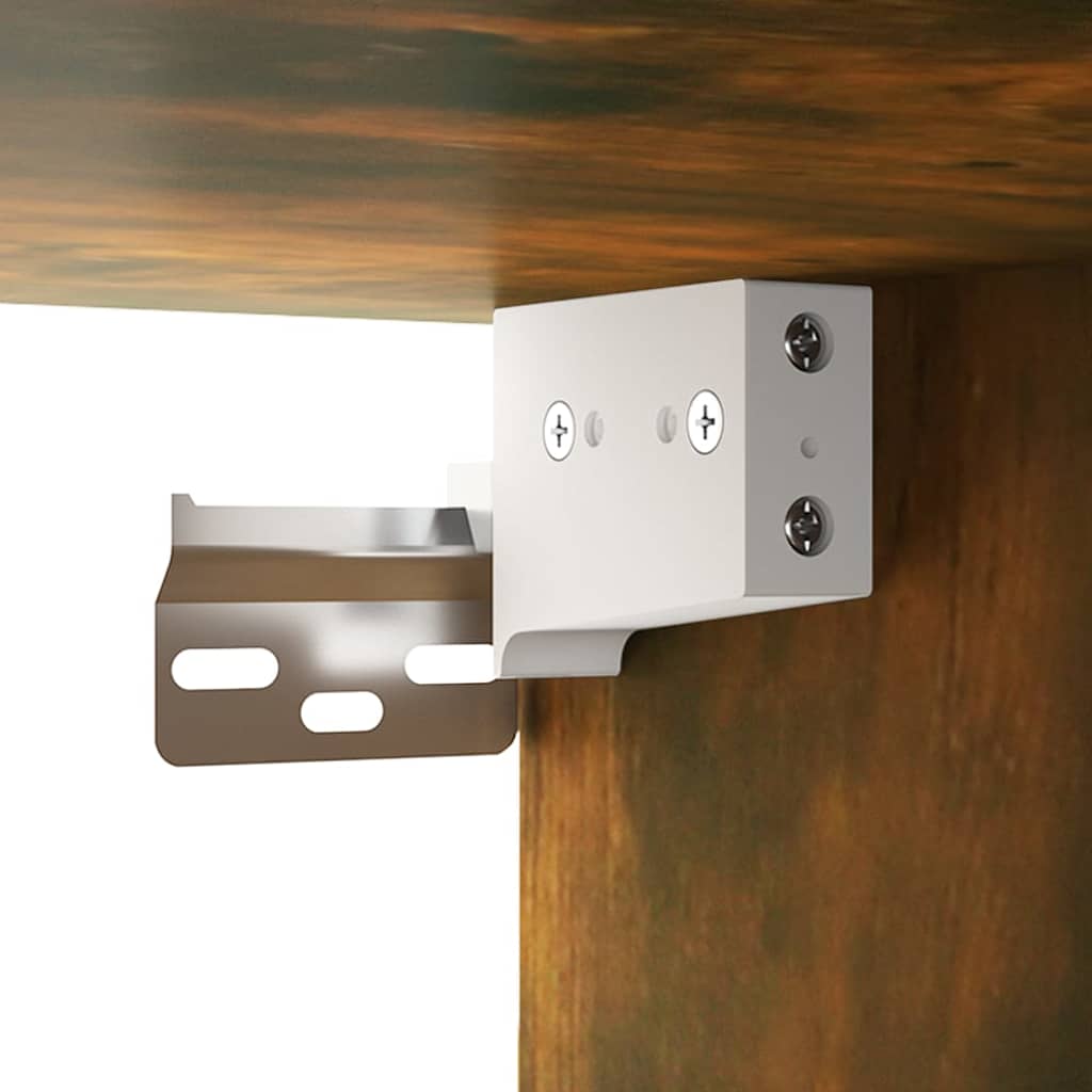 Armoire à miroir avec LED Chêne fumé 76x15x55 cm - XIOS