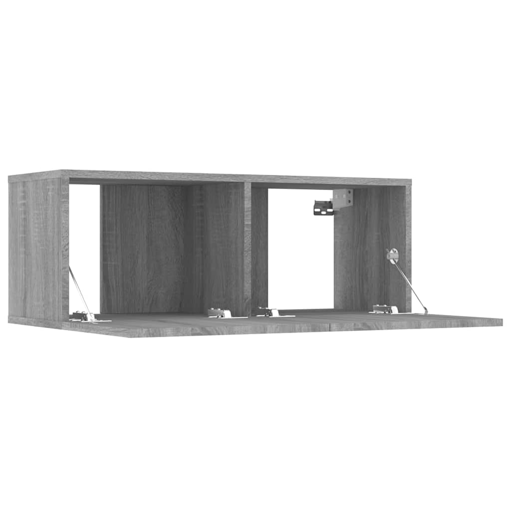 Meubles TV 2 pcs sonoma gris 80x30x30 cm bois d'ingénierie - XIOS
