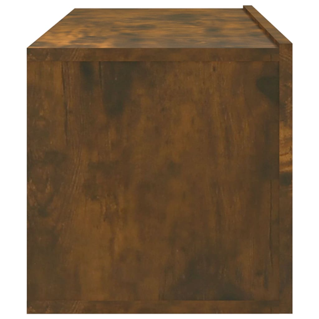 Meubles TV muraux 2pcs chêne fumé 100x30x30cm bois d'ingénierie - XIOS