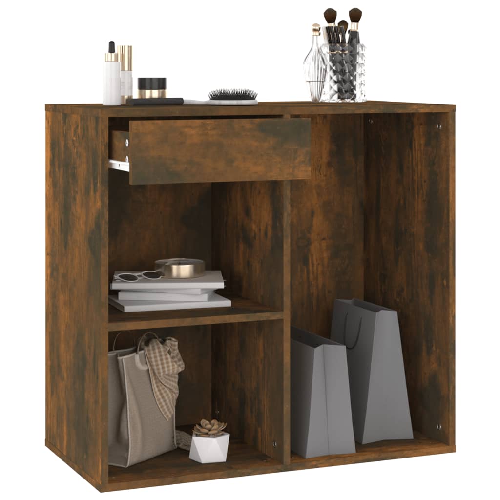 Armoire cosmétique Chêne fumé 80x40x75 cm Bois d'ingénierie - XIOS