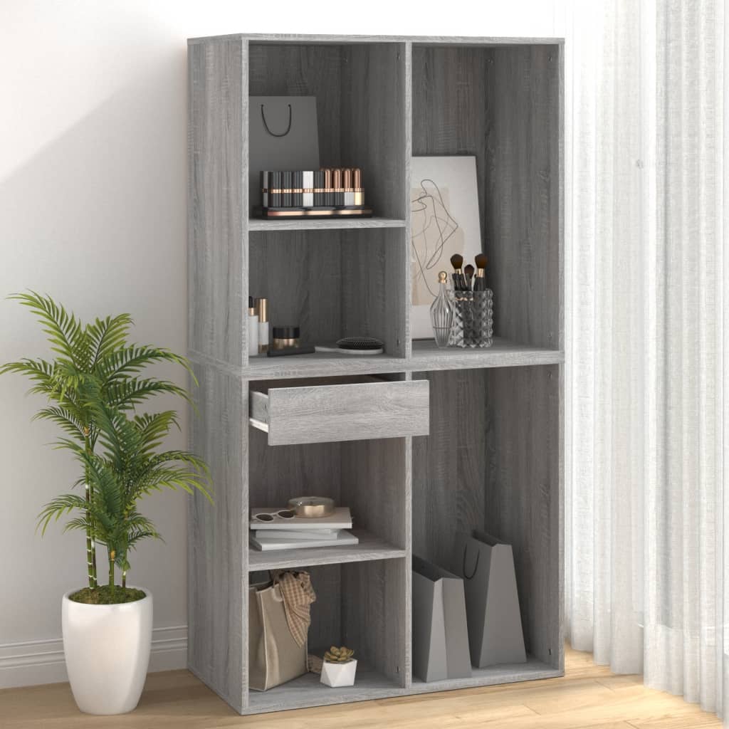 Armoire cosmétique Sonoma gris 80x40x75 cm Bois d'ingénierie - XIOS
