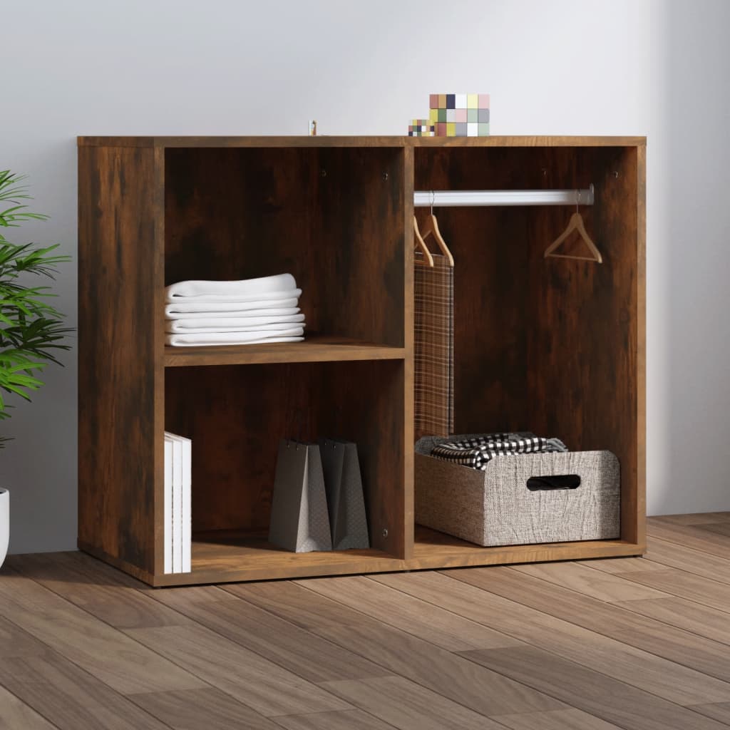 Armoire de dressing Chêne fumé 80x40x65 cm Bois d'ingénierie - XIOS