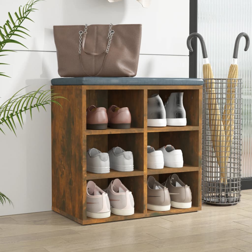 Armoire à chaussures Chêne fumé 52,5x30x50 cm - XIOS