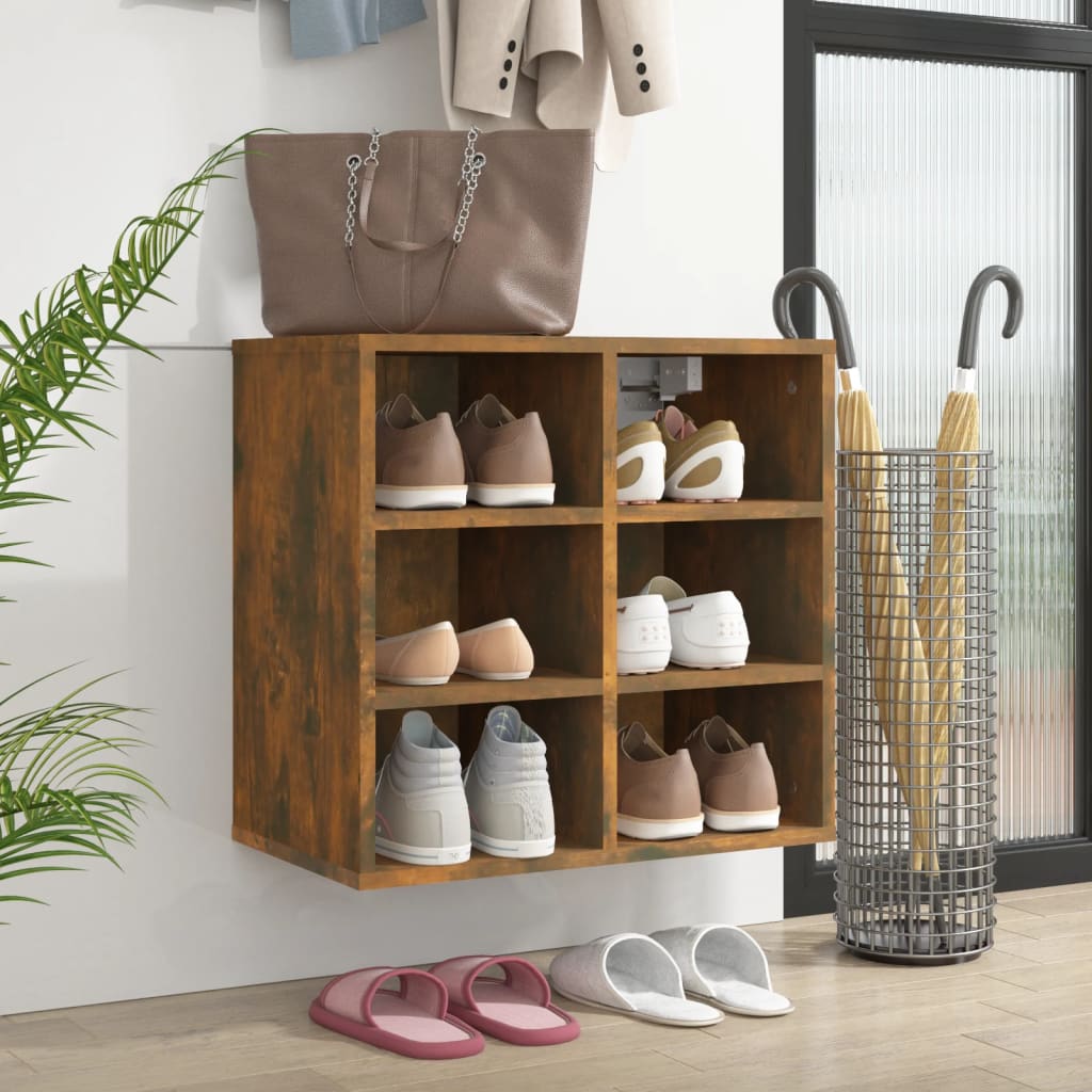 Armoire à chaussures Chêne fumé 52,5x30x50 cm - XIOS