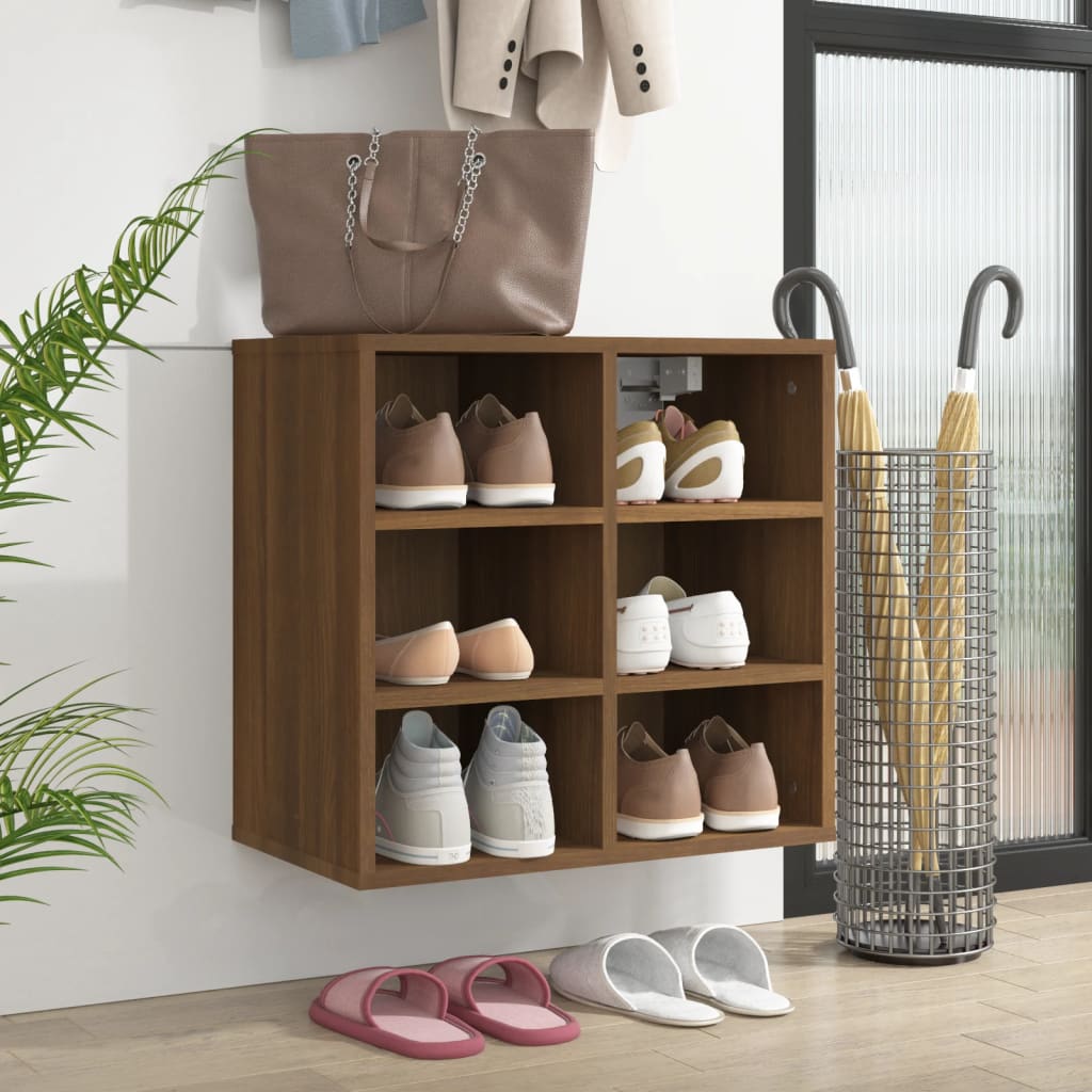 Armoire à chaussures Chêne marron 52,5x30x50 cm - XIOS