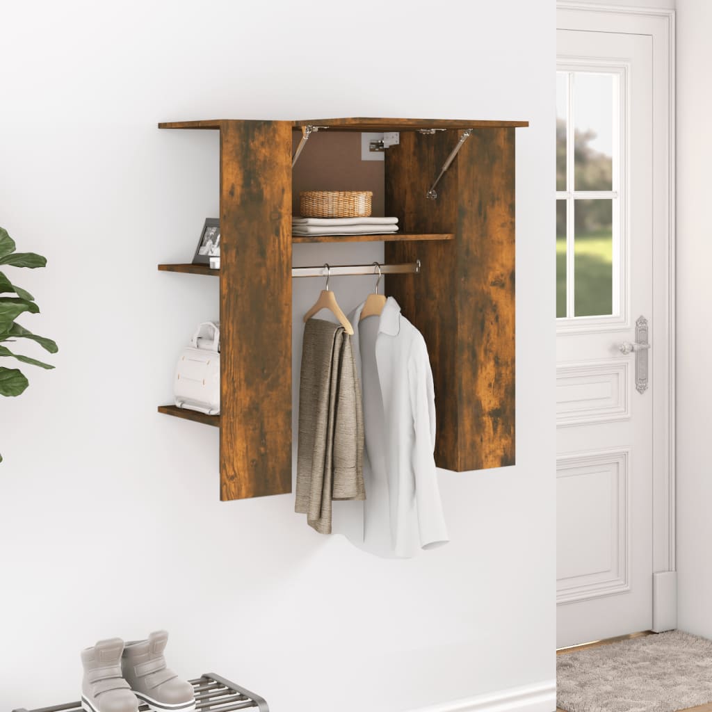 Armoire de couloir Chêne fumé 97,5x37x99 cm Bois d'ingénierie - XIOS