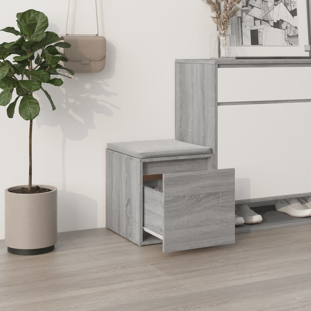 Tiroir boîte Sonoma gris 40,5x40x40 cm Bois d'ingénierie - XIOS