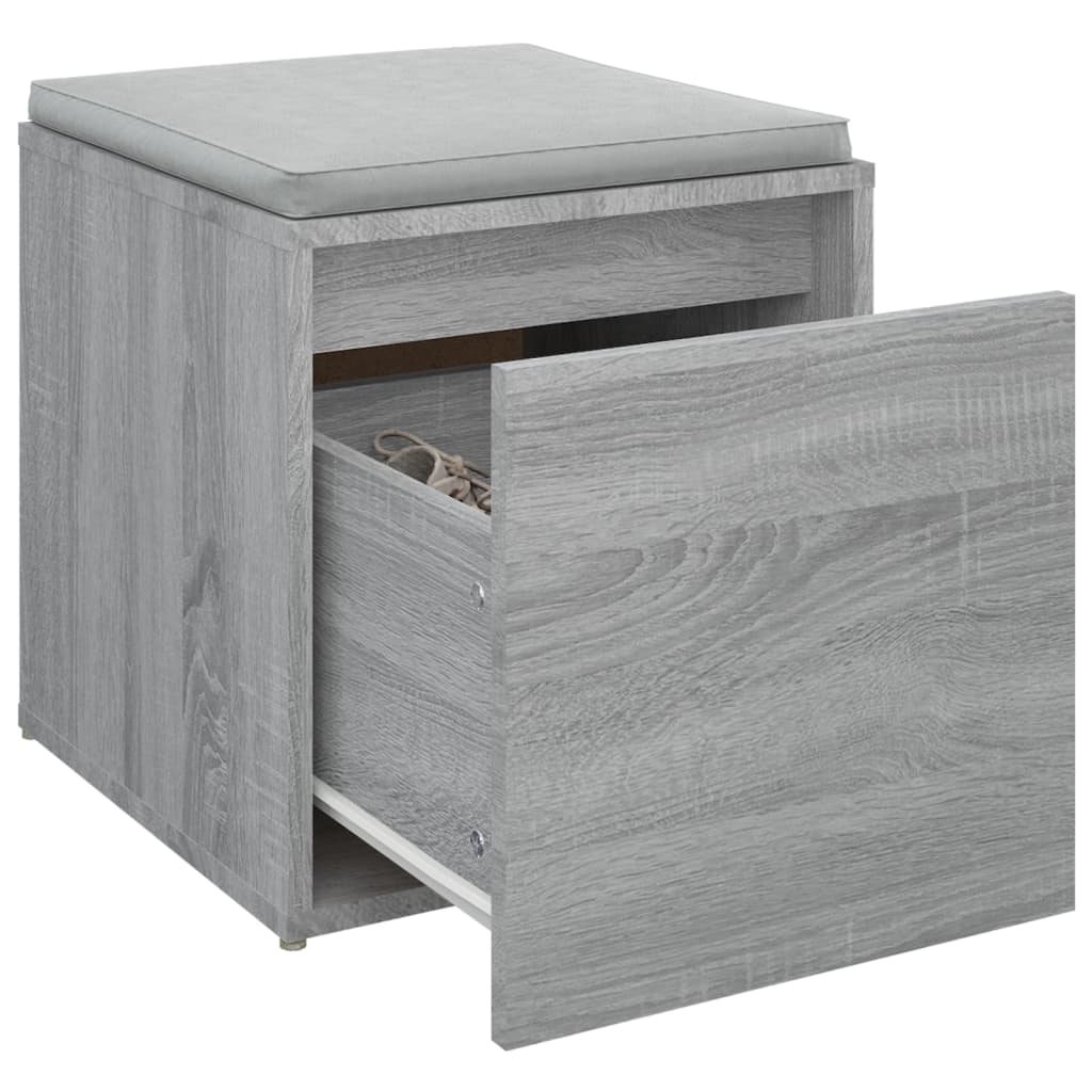 Tiroir boîte Sonoma gris 40,5x40x40 cm Bois d'ingénierie - XIOS