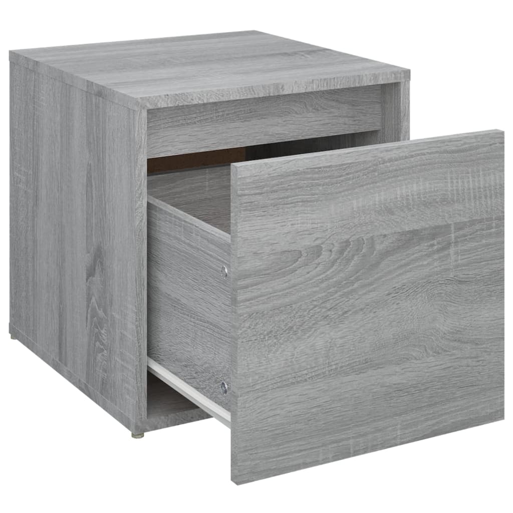Tiroir boîte Sonoma gris 40,5x40x40 cm Bois d'ingénierie - XIOS