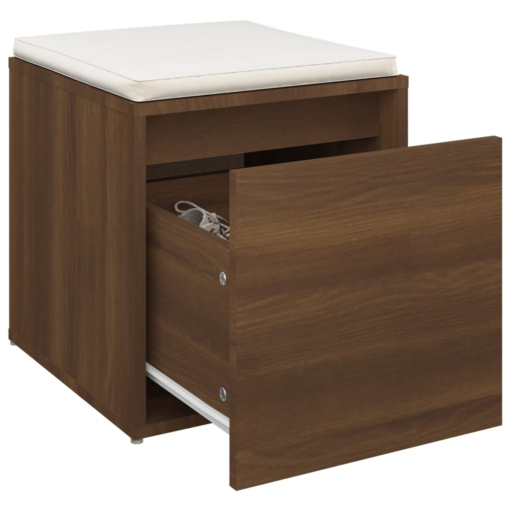 Tiroir boîte Chêne marron 40,5x40x40 cm Bois d'ingénierie - XIOS
