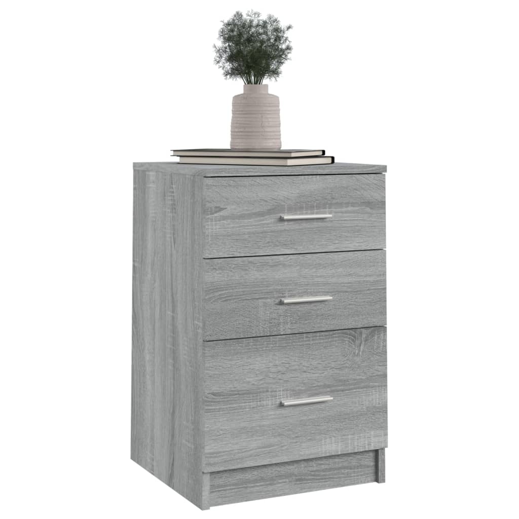 Table de chevet Sonoma gris 40x40x63 cm Bois d'ingénierie - XIOS