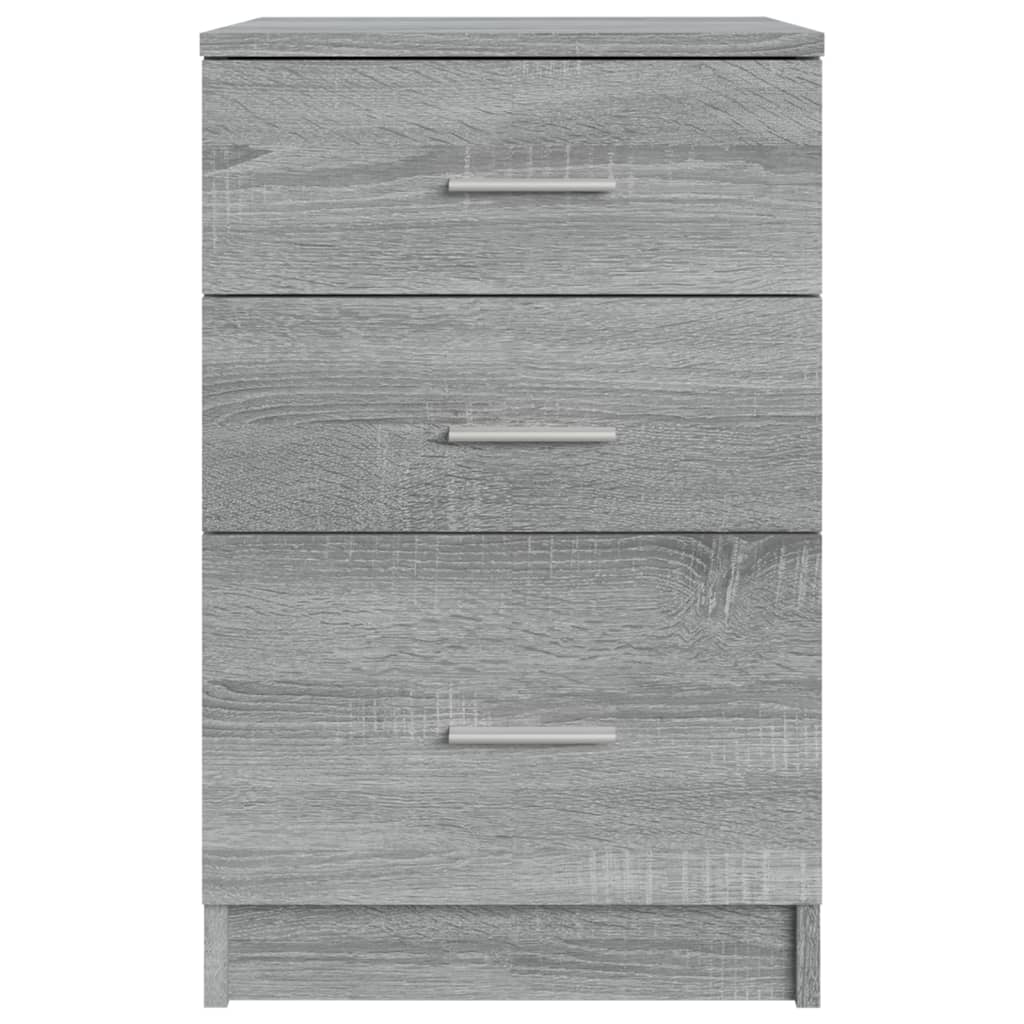 Table de chevet Sonoma gris 40x40x63 cm Bois d'ingénierie - XIOS